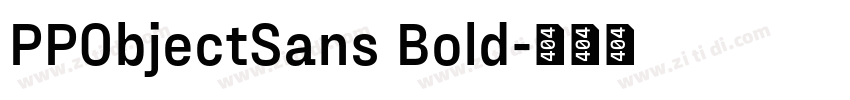 PPObjectSans Bold字体转换